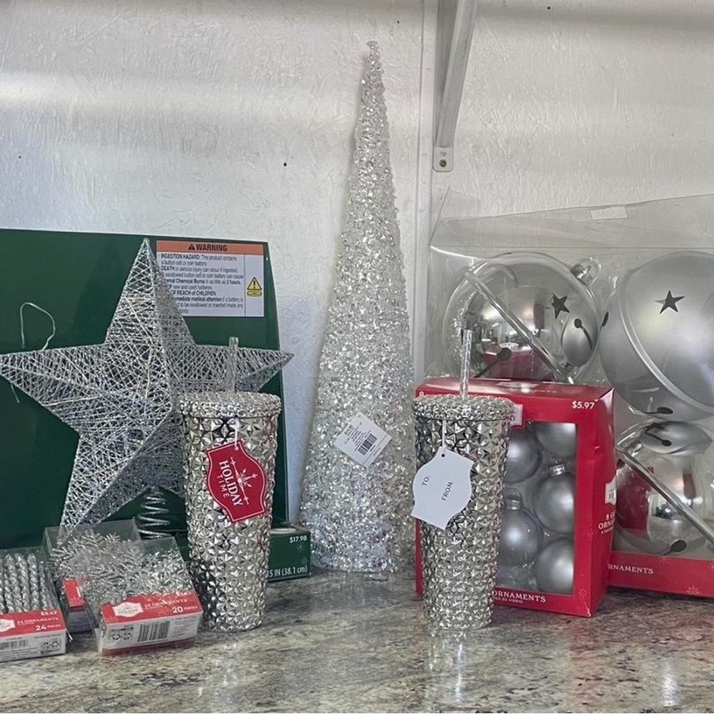 Holiday Time Silver Ornament Collection